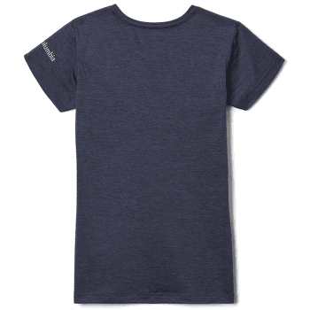 Tričko krátky rukáv Columbia Mission Peak SS Graphic Shirt Girls Nocturnal Hthr, Inverted Stripes Graphic 468