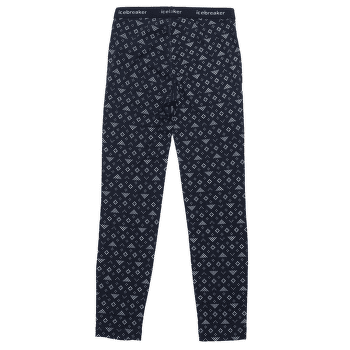 Legíny Icebreaker 200 Oasis Leggings Kids MIDNIGHT NAVY/SNOW