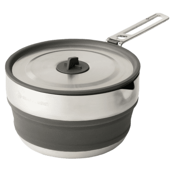 Hrnec Sea to Summit Detour Stainless Steel Collapsible Pouring Pot - 1.8L Beluga Black