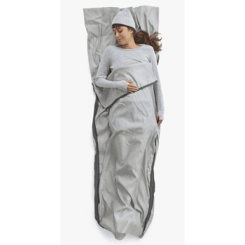 Vložka do spacáku Sea to Summit Silk Blend Sleeping Bag Liner - Rectangular w/ Pillow Sleeve Moonstruck Grey