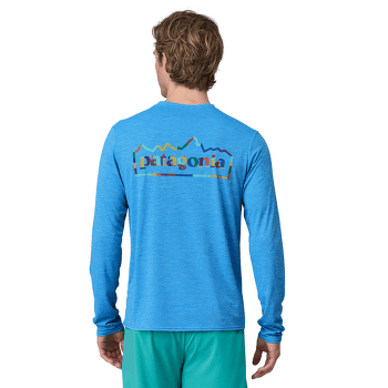 Tričko dlhý rukáv Patagonia L/S Cap Cool Daily Graphic Shirt Men Unity Fitz: Vessel Blue X-Dye
