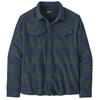 Košeľa dlhý rukáv Patagonia Fjord Flannel Shirt Men Treelined: Smolder Blue