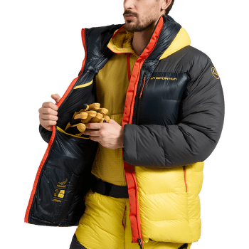 Bunda La Sportiva OLYMPUS TECH DOWN PARKA Black/Yellow