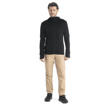 Pulover Icebreaker Merino 260 Quantum IV LS Zip Hoodie Men BITTERSWEET