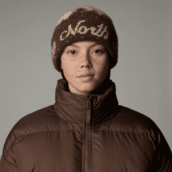 Čiapka The North Face CABIN MOUNTAINSCAPE BEANIE SMOKEY BROWN/GRAVEL