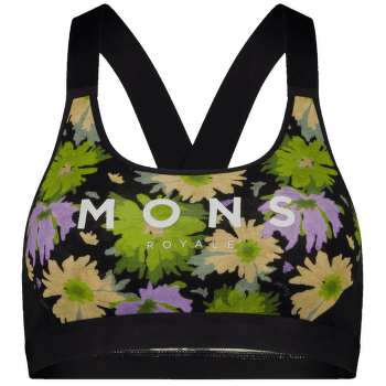 Podprsenka Mons Royale Stella X-Back Bra Alpine Bloom / Black