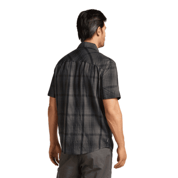 Košile krátký rukáv Icebreaker Merino 125 Cool-Lite™ Steveston SS Shirt Plaid Men OBSIDIAN/BLACK/P