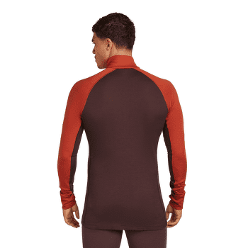 Tričko dlhý rukáv Icebreaker Merino 260 ZoneKnit™ LS Half Zip Men JET HTHR-011