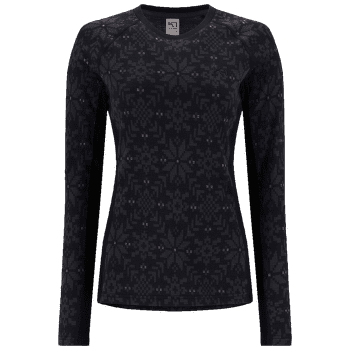 Triko dlouhý rukáv Kari Traa Edith Long Sleeve BLACK