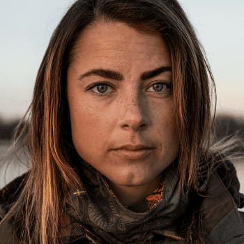 Nákrčník Fjällräven Lappland Neck Gaiter Green Camo-Orange Multi Camo