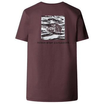 Triko krátký rukáv The North Face BOX NSE EDGE OF LIGHT INFILL RELAXED S Women ES9 TAWNY QUARTZ/TNF BLACK EDGE OF LIGHT PRINT