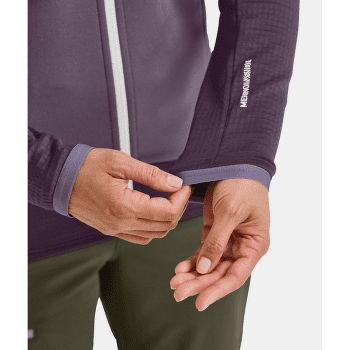 Bunda Ortovox FLEECE GRID JACKET WOMEN 39201 dark wild berry