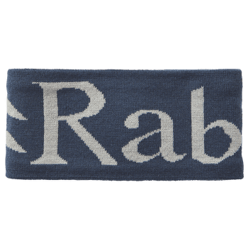 Čelenka Rab Rab Knitted Logo Headband Tempest Blue/Light Zinc
