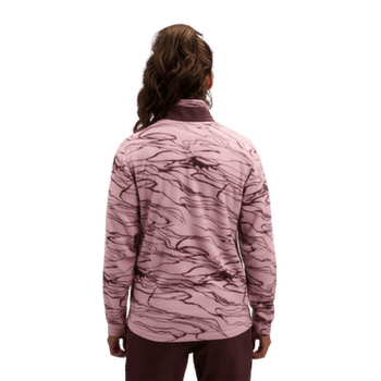 Pulóver Black Diamond Rift HZ Fleece Jacket Women Relief-Meadow Rose-Fig
