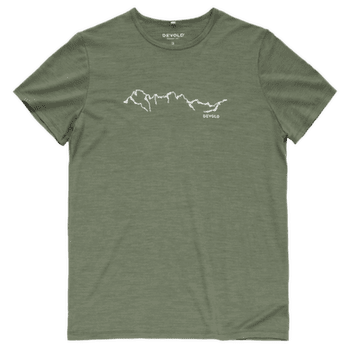 Tričko krátky rukáv Devold Active Skyline Tee Men 421A FOREST