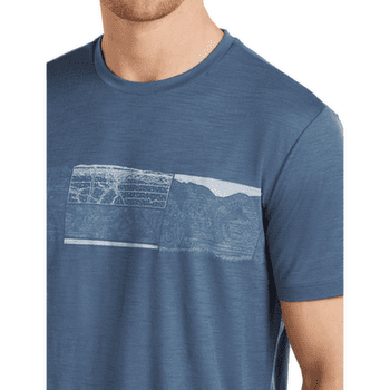 Tričko krátky rukáv Icebreaker Merino 150 Tech Lite SS Tee Elevation Line Men PORCINI
