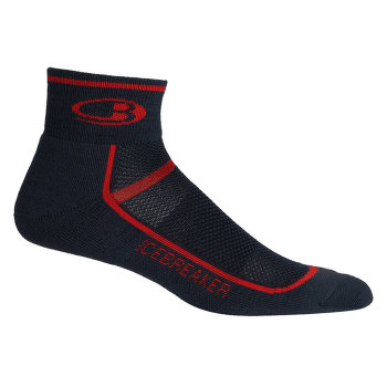 Ponožky Icebreaker Multisport Light Cushion Mini Men Oil/CHILI RED