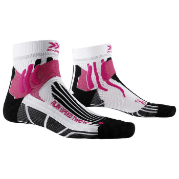 Ponožky X-Bionic Run Speed Two Socks Women White-Black-Orange
