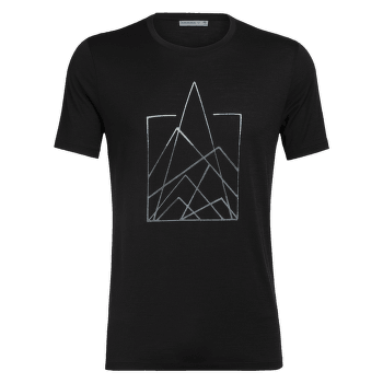 Tričko krátky rukáv Icebreaker Tech Lite SS Crewe 7 Pinnacles Men Black