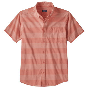 Košile krátký rukáv Patagonia LW Bluffside Shirt Men Boll Stripe: Mellow Melon