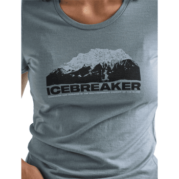 Triko krátký rukáv Icebreaker Tech Lite SS Low Crewe Icebreaker Mountain Women GRAVEL