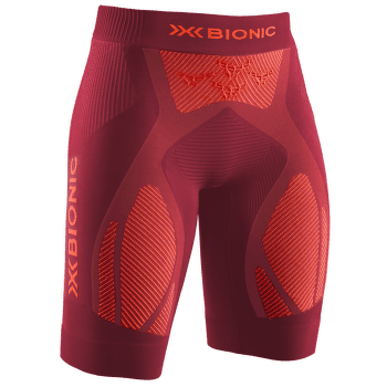 Kraťasy X-Bionic The Trick G2 Run Shorts Women DARK RUBY/KURKUMA ORANGE