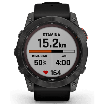 Hodinky Garmin fenix 7X Solar Gray/Black Silicone Band
