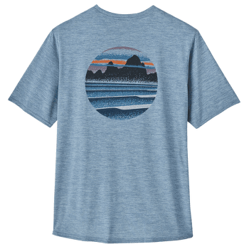 Triko krátký rukáv Patagonia Cap Cool Daily Graphic Shirt Men Skyline Stencil: Steam Blue X-Dye