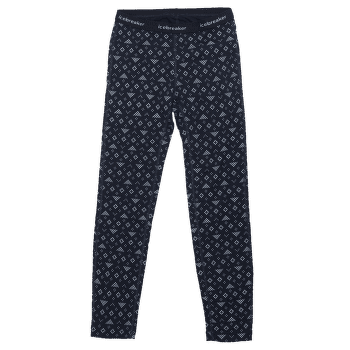 Legíny Icebreaker 200 Oasis Leggings Kids MIDNIGHT NAVY/SNOW