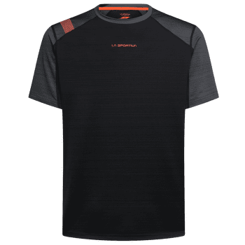 Tričko krátky rukáv La Sportiva SUNFIRE T-SHIRT Men Black/Cherry Tomato