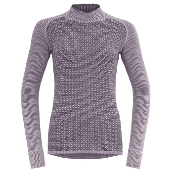 Tričko dlhý rukáv Devold Kvitegga Merino 230 Cross Neck Women 167A ORCHID