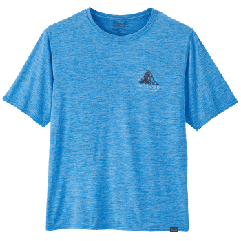 Tričko krátky rukáv Patagonia Cap Cool Daily Graphic Shirt Lands Men Chouinard Crest: Vessel Blue X-Dye