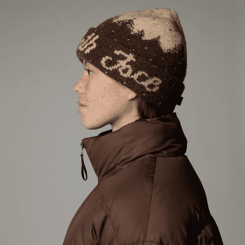 Čiapka The North Face CABIN MOUNTAINSCAPE BEANIE SMOKEY BROWN/GRAVEL