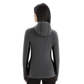 Pulóver Icebreaker Descender LS Zip Hood Women PORT/BLACK/CB