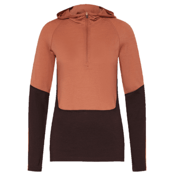 Tričko dlhý rukáv Icebreaker Merino 200 Sonebula LS Half Zip Hoodie Women BITTERSWEE/CEDAR/FELDS/CB