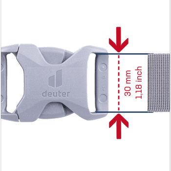 Pracka deuter Buckle 30S HI/TR/AL grey