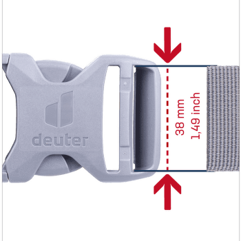 Pracka deuter Buckle 38D HI/TR/AL grey