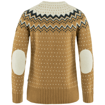 Svetr Fjällräven Övik Knit Sweater Women Buckwheat Brown-Chalk White