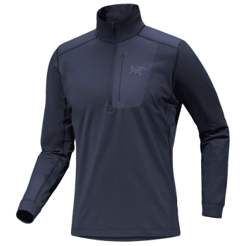 Mikina Arcteryx Rho LT Zip Neck Men Black Sapphire