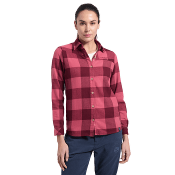 Košile dlouhý rukáv La Sportiva RAMBLER FLANNEL SHIRT WOMEN Redwood/Rosebay