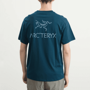 Tričko krátky rukáv Arcteryx Kragg SL Cotton Bird Word SS Men Nightscape / Lt Night