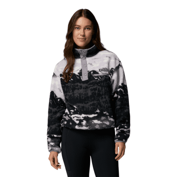Mikina Columbia Helvetia™ II Printed Cropped Half Snap Women Shale Purple Sisters, Shale Purple 554