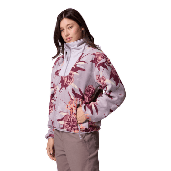 Mikina Columbia Sequoia Grove Printed Half Zip Women Shale Purple Blossoming 554