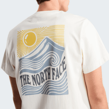 Tričko krátky rukáv The North Face Mountain Escape Relaxed Short Sleeve Tee - Graphic Men WHITE DUNE