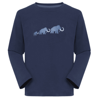 Triko dlouhý rukáv Mammut MAMMUT CORE LONGSLEEVE KIDS LOGO marine 5118