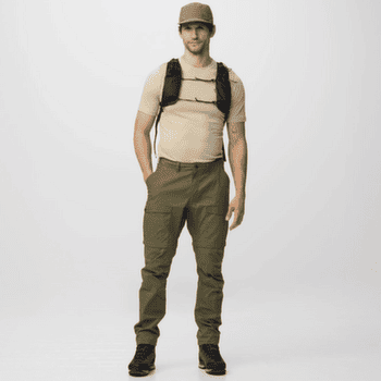 Nohavice Fjällräven ABISKO HYBRID TRAIL TROUSERS ZIP-OFF MEN Laurel Green