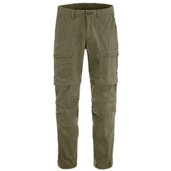 Nohavice Fjällräven ABISKO HYBRID TRAIL TROUSERS ZIP-OFF MEN Laurel Green