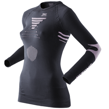Triko dlouhý rukáv X-Bionic Ski Touring Evo Shirt V-Neck Women Black/Pink