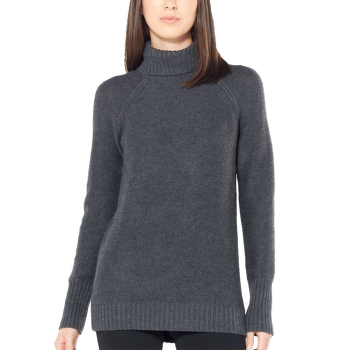 Svetr Icebreaker Waypoint Roll Neck Sweater Women CHAR HTHR IBANS_1741