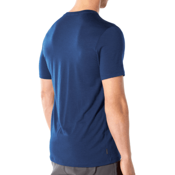 Tričko krátky rukáv Icebreaker Tech Lite SS Crewe Wireframe Wonder Men ESTATE BLUE